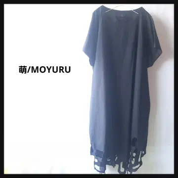 MOYURU 원피스 블랙 넉넉한 밑단 디자인