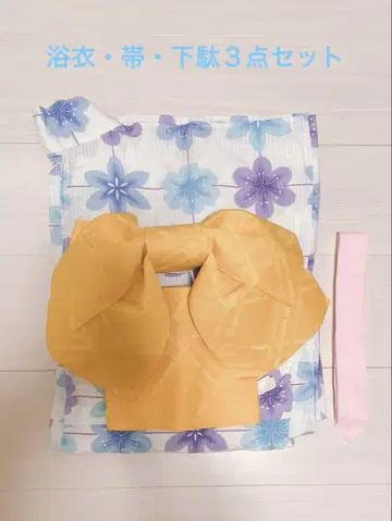 유카타 오비 일본 나막신 3세트