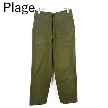 플라주 Plage 베이커 팬츠 카키 올리브 패치 포켓