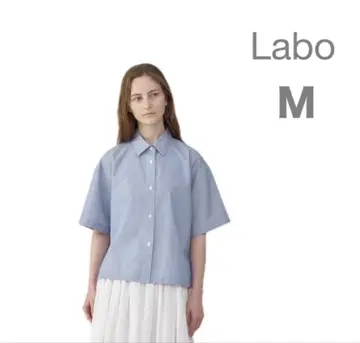 택 포함 새상품 무인양품 MUJI 라보 포플린 반팔 셔츠