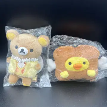 미사용 새상품 리락쿠마 키이로이토리 매달린 봉제 인형 원시인 조몬 야요이