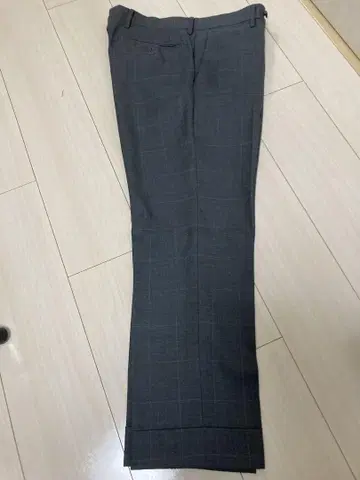 매킨토시 필로소피 그레이 체크 무늬 슬랙스 38R