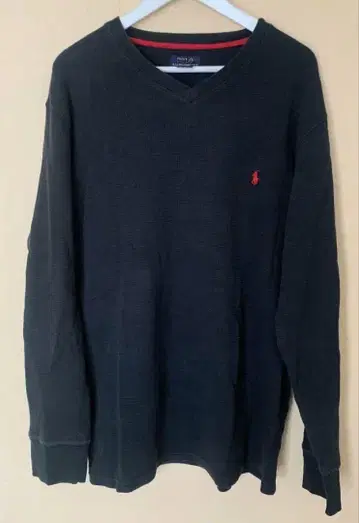 Ralph Lauren 블랙 V넥 스웨터 XL