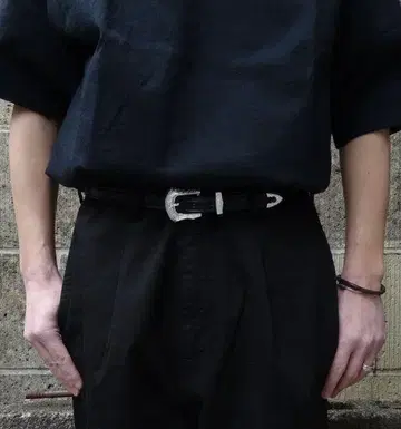 TORY LEATHER WESTERN BELT 32 새상품 택 포함 블랙