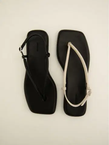 OHOTORO Geta Strap Sandals 블랙 23.5cm