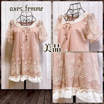 axes femme 튜닉 나비 레이스 y2k 발레코어 히메 모리걸