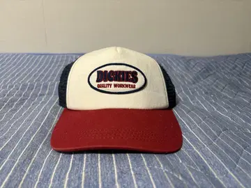 DICKIES 트래커 캡 크림/빨간색