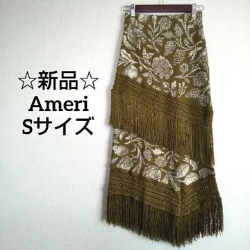 새상품 Ameri RUG JACQUARD KNIT SKIRT S 사이즈
