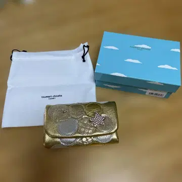 tsumori chisato 골드 도트 무늬 키 케이스