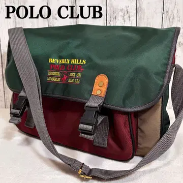 POLO CLUB 메신저 백 빈티지 USA 멀티 컬러