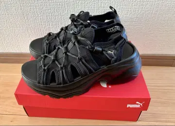 PUMA 시리아 웨지 샌들 24cm 블랙