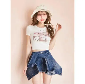 도킹 디자인 데님 숏 팬츠 Darich