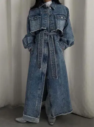 AMERI MANY WAY VERSATILE DENIM COAT