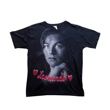 90년대 레오나르도 디카프리오 T셔츠 빈티지 구제 의류 커트 코베인