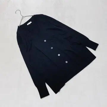 OA2630 [플라스테] 가디건 [M] 블랙 사이드 슬릿 V넥 블랙