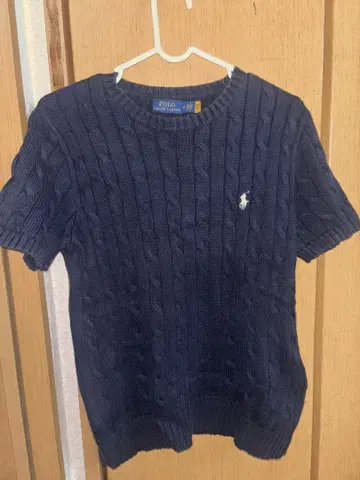 Polo Ralph Lauren 네이비 반팔 스웨터 M 사이즈