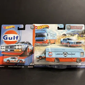 핫휠 Gulf 팀 트랜스포트 LANCIA 랠리 닛산 로렐