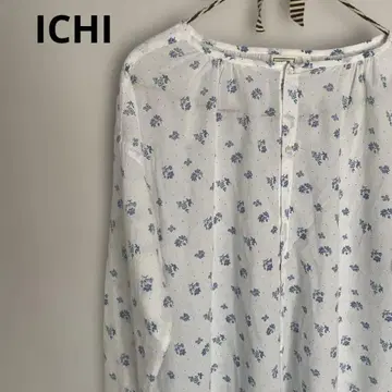 ICHI 원피스 일본제 면 100% 꽃무늬