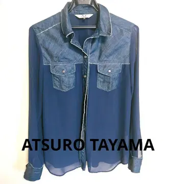ATSURU TAYAMA 시스루 긴팔 셔츠 38호