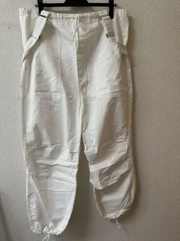 wcloset 카고 팬츠 서스펜더 포함 화이트