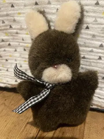 레트로 토끼 봉제 인형 나카지마