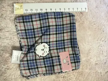 체크 무늬 캐릭터 치이카와 손수건