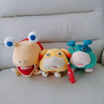 피크민 봉제 인형 묶음 판매 오친 모스 채피 빨간색 피크민