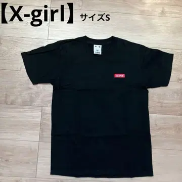 [ x-girl ] 블랙 로고 티셔츠