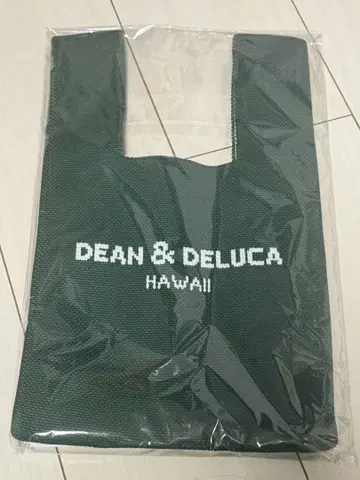 새상품 DEAN & DELUCA 하와이 카카오카 점 한정판 에코백 그린