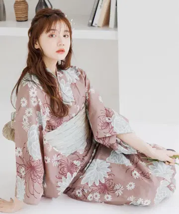 매미월의 국화 장식 Dita 유카타 세트