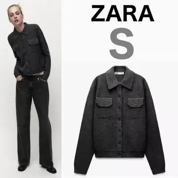 미사용 새상품 ZARA MUJI 폴로 넥 니트 자켓 S
