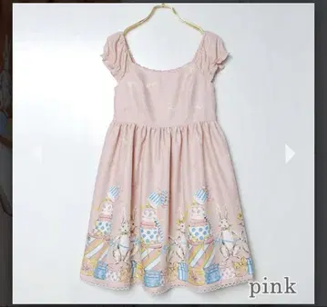 Emily Temple cute Buuny BOX 원피스 핑크