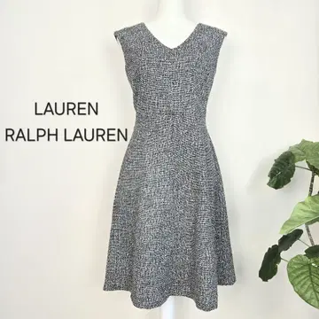 RALPH LAUREN 랄프 로렌 2 원피스 무릎 기장 트위드 L