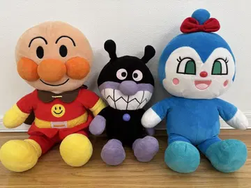 호빵맨 봉제 인형 세트 약 39cm