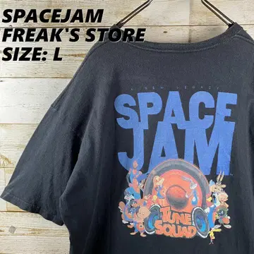 SpaceJam x Freak'sStore 반팔 티셔츠 백 프린트 블랙