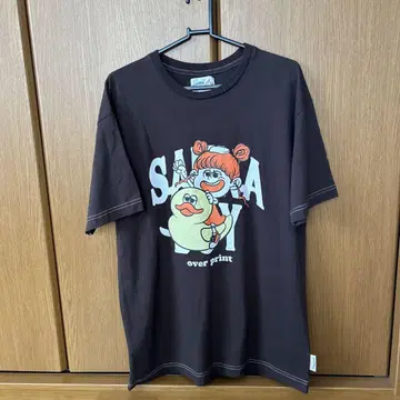 SAUNA BOY 오버프린트 T셔츠