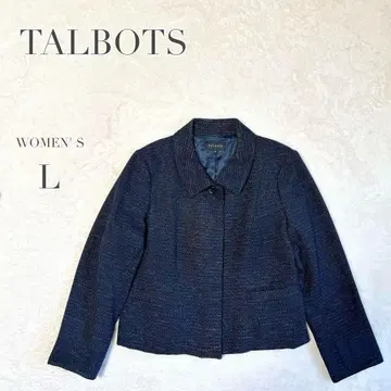 [ TALBOTS ] 테일러드 재킷 히요쿠 트위드 무지 심플 넉넉