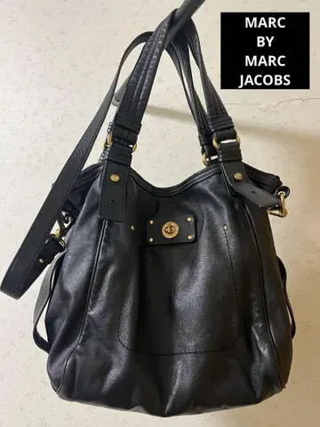 MARC JACOBS 2way 가죽 토트 블랙 사선 숄더
