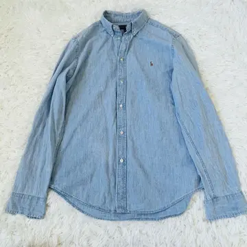 Ralph 랄프 로렌 데님 샴브레이 셔츠 긴팔 보이즈