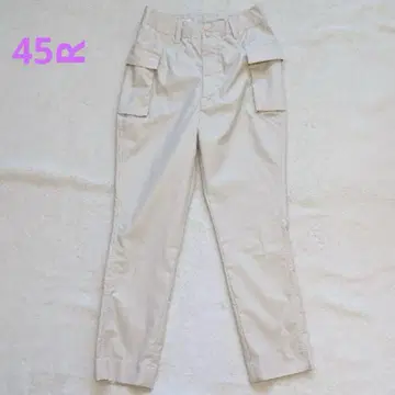 45R 사이드 포켓 워크 팬츠 카고 팬츠 베이지 S