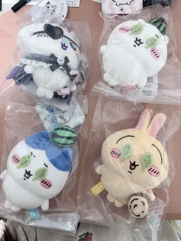 치이카와 봉제 인형 마스코트 4종 세트
