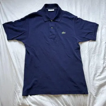 LACOSTE 네이비 피케 셔츠 사이즈 4 L1212
