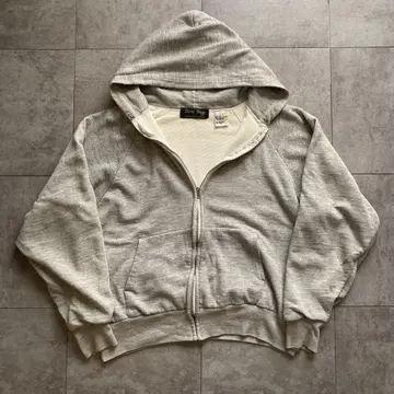 80s 빈티지 더블 페이스 지퍼 후드티 (기모 안감)