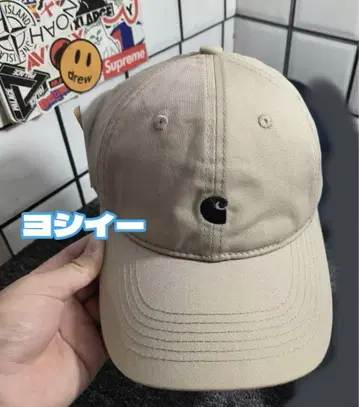 Carhartt 베이지 캡 야구 모자 칼하트 자수