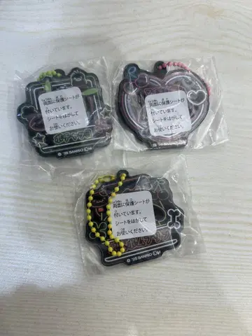 산리오 네온 아크릴 키체인