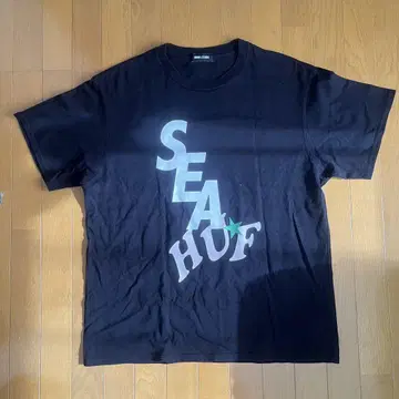 WIND AND SEA HUF 윈드앤씨 허프 티셔츠 블랙 XL