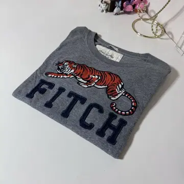 Abercrombie&Fitch 반팔 티셔츠 M 사이즈 그레이 타이거