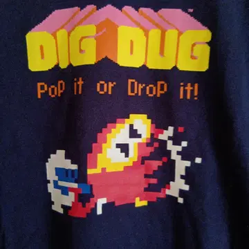 유니클로 재팬 게임 그래픽 T 디그다그 DIG DUG 티셔츠 미사용