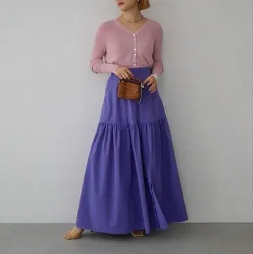 katrin tokyo 퍼플 티어드 스커트