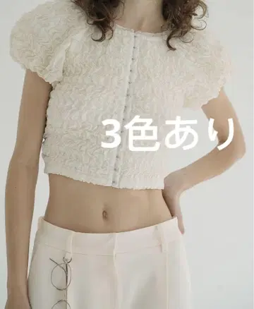 CLANE SHIRRING PUFF TOPS